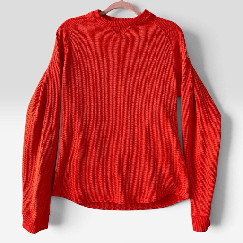 Under Armour AllSeasonGear Mens L Red Long Sleeve Crew Neck Stretch Pullover